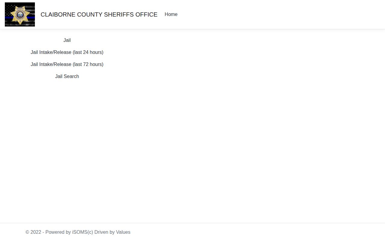 Claiborne County official arrest portal